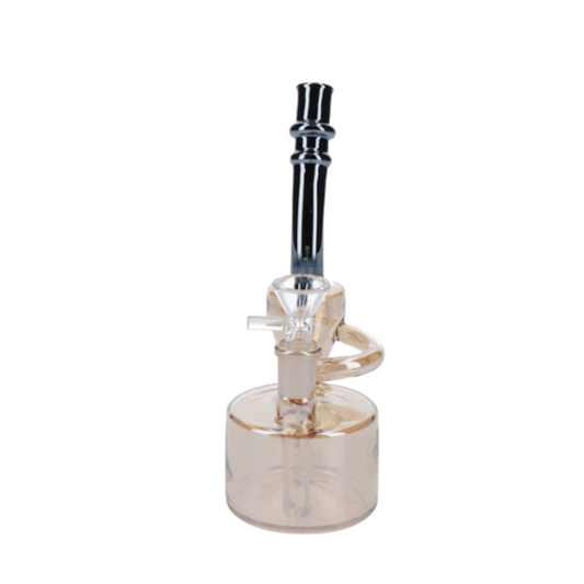 Electronic Painting Bubbler w/Bowl & Quartz-Champagne Gold-6in(RCL-S-Y