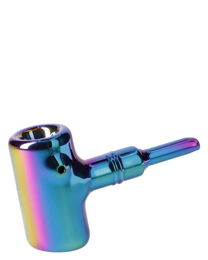 Famous X-Prism Fumed Large Sherlock Pipe-Rainbow-5in.